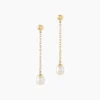 Histoire d'Or Boucles D'oreilles Pendantes Adriette Or Jaune Perle De Culture Outlet