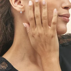 Histoire d'Or Boucles D'oreilles Pendantes Paciane Or Blanc Oxyde De Zirconium Online