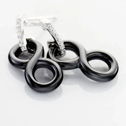 Histoire d'Or Boucles D'oreilles Pendantes Celinia Argent Blanc Céramique Et Oxyde Online