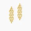 Histoire d'Or Boucles D'oreilles Pendantes Lady Code Acier Jaune Best