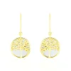 Histoire d'Or Boucles D'oreilles Pendantes Noamie Or Jaune Nacre Hot