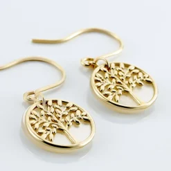 Histoire d'Or Boucles D'oreilles Pendantes Noamie Or Jaune Nacre Hot