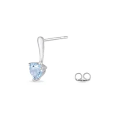Histoire d'Or Boucles D'oreilles Pendantes Bertine Or Blanc Topaze Online