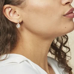 Histoire d'Or Boucles D'oreilles Pendantes Brigita plaqué or jaune oxyde