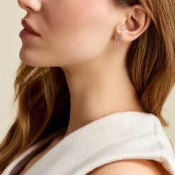 Histoire d'Or Boucles D'oreilles Pendantes Stilla Argent Blanc Clearance