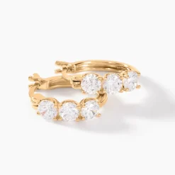 Histoire d'Or Boucles D'oreilles Pendantes Jacotte Plaqué Or Oxyde De Zirconium New