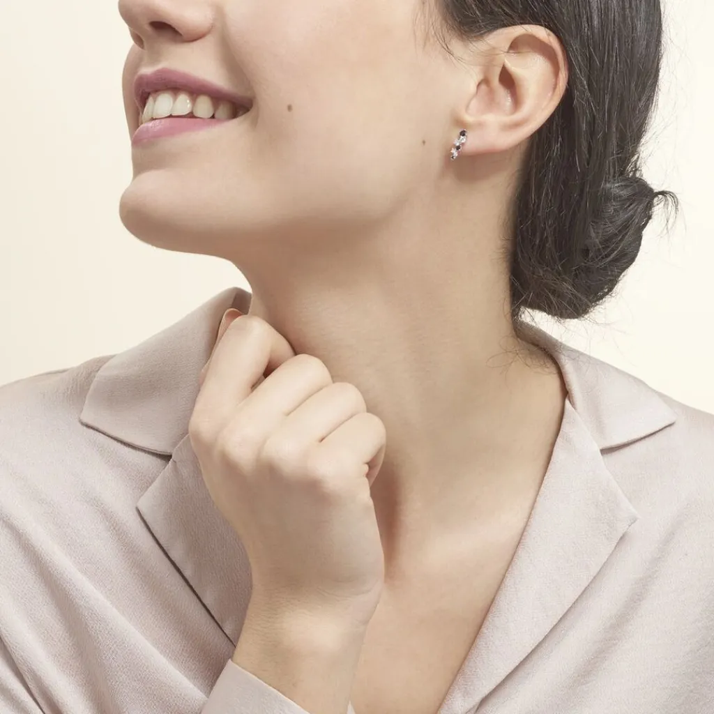 Histoire d'Or Boucles D'oreilles Pendantes Gaya Argent Blanc Oxyde De Zirconium Online