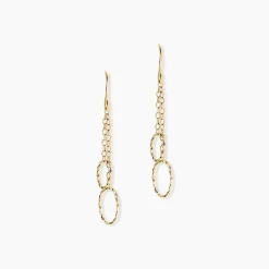 Histoire d'Or Boucles D'Oreilles Pendantes Ovidiu Or Jaune New