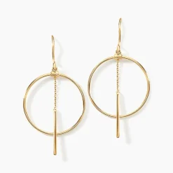 Histoire d'Or Boucles D'oreilles Pendantes Tila Or Jaune Outlet