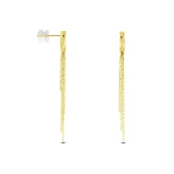Histoire d'Or Boucles D'oreilles Pendantes Armoise Or Jaune