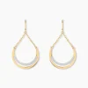 Histoire d'Or Boucles D'oreilles Pendantes Nuada Or Bicolore Discount