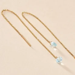 Histoire d'Or Boucles D'oreilles Pendantes Les Audacieuses Or Jaune Topaze or jaune topaze azur Sale