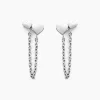 Histoire d'Or Boucles D'oreilles Pendantes Te Amo Argent Blanc New
