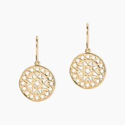 Histoire d'Or Boucles D'oreilles Pendantes Celso Plaqué Or Jaune Hot