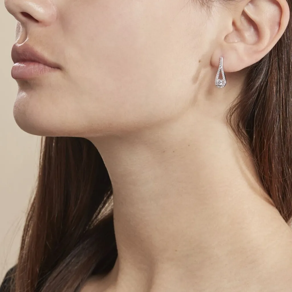 Histoire d'Or Boucles D'oreilles Pendantes Antonietta Argent Oxyde De Zirconium Discount