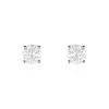 Histoire d'Or Boucles D'oreilles Puces 4 Griffes Or Blanc Diamant Synthetique Outlet
