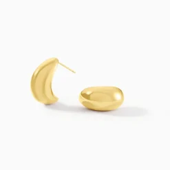 Histoire d'Or Boucles D'oreilles Puces Adoree Acier Jaune New