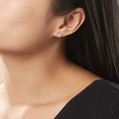 Histoire d'Or Boucles D'oreilles Puces Argent Blanc Alys Oxyde De Zirconium Online