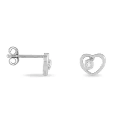 Histoire d'Or Boucles D'oreilles Puces Ashley Argent Blanc Oxyde De Zirconium Sale