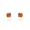 Histoire d'Or Boucles D'oreilles Puces Argent Blanc Joude Ambre Online