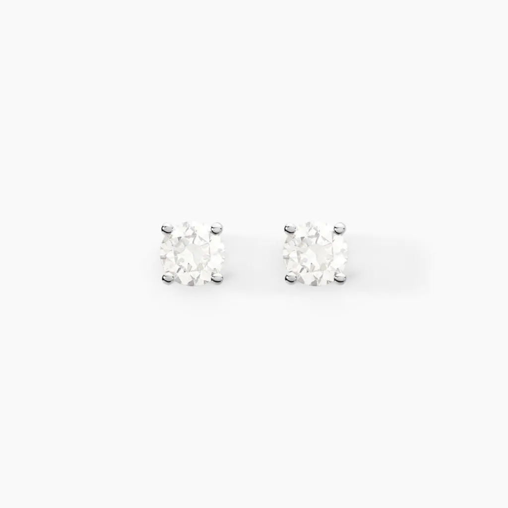 Histoire d'Or Boucles D'oreilles Puces Aphrodite or blanc diamant Discount