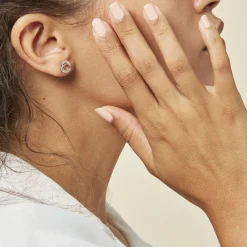 Histoire d'Or Boucles D'oreilles Puces Annea Argent Blanc Oxyde De Zirconium Discount