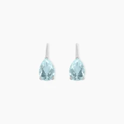 Histoire d'Or Boucles D'oreilles Puces Anesa Or Blanc Topaze Best
