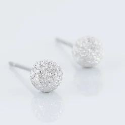 Histoire d'Or Boucles D'oreilles Puces Ayana Argent Blanc Sale