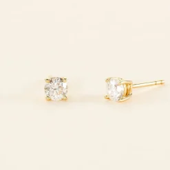 Histoire d'Or Boucles D'oreilles Puces Aphrodite or jaune diamant Best