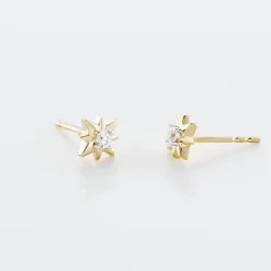 Histoire d'Or Boucles D'oreilles Puces Astralia Or Jaune Oxyde De Zirconium