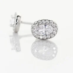 Histoire d'Or Boucles D'oreilles Puces Albertina Argent Blanc Oxyde De Zirconium Online