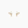Histoire d'Or Boucles D'Oreilles Puces Aurena Plaque Or Jaune Oxyde De Zirconium Best