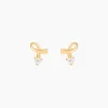 Histoire d'Or Boucles D'oreilles Puces Alvina Ruban Or Jaune Oxyde De Zirconium Hot