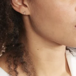 Histoire d'Or Boucles D'oreilles Puces Alvina Ruban Or Jaune Oxyde De Zirconium Hot