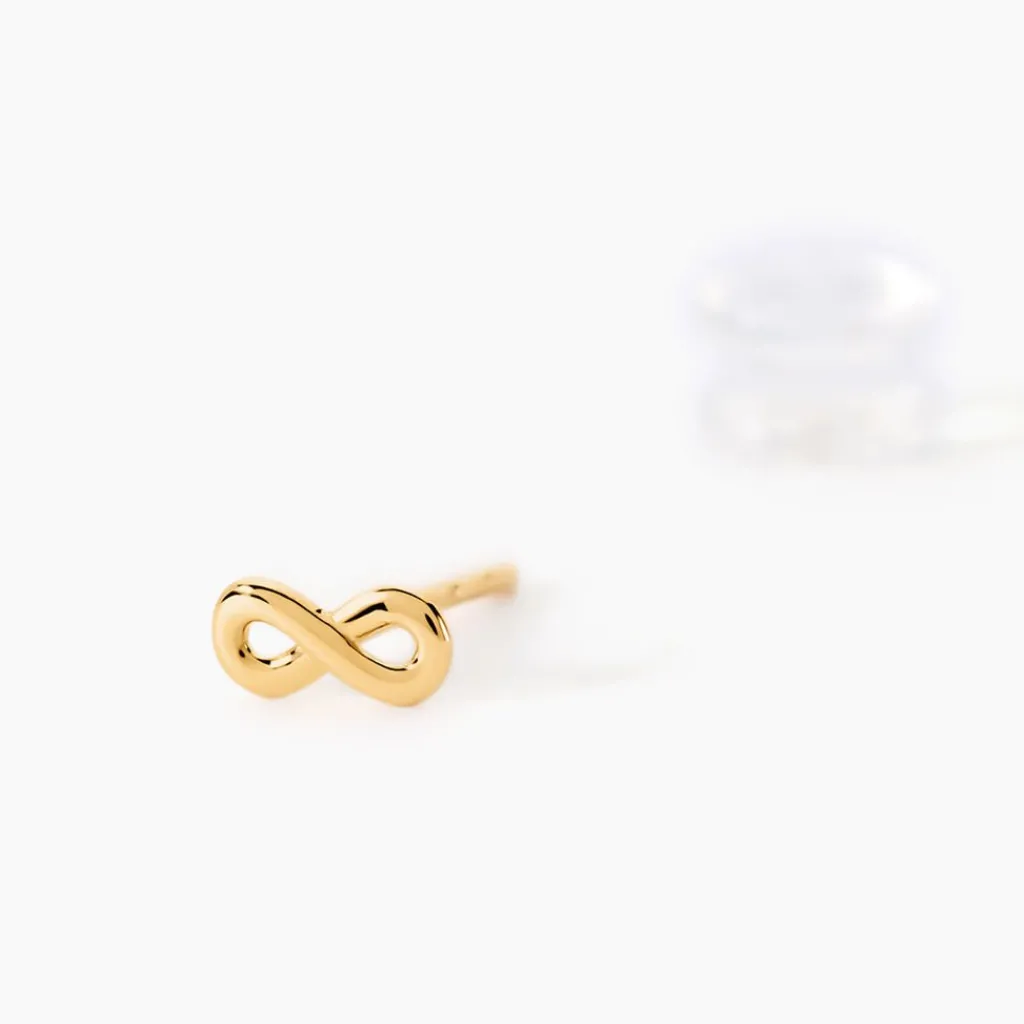 Histoire d'Or Boucles D'oreilles Puces Annie-francoise Infini Or Jaune Clearance