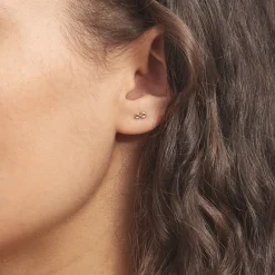 Histoire d'Or Boucles D'oreilles Puces Annie-francoise Infini Or Jaune Clearance