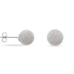 Histoire d'Or Boucles D'oreilles Puces Ayana Argent Blanc New