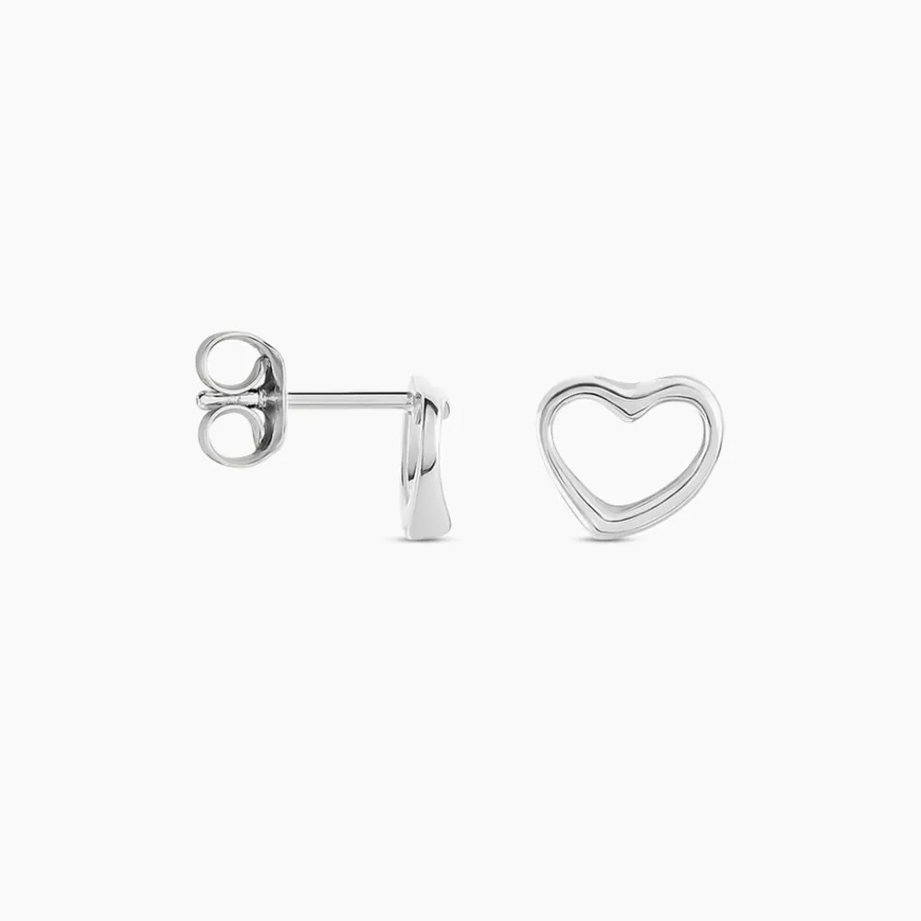 Histoire d'Or Boucles D'oreilles Puces Amerigo Argent Blanc Hot