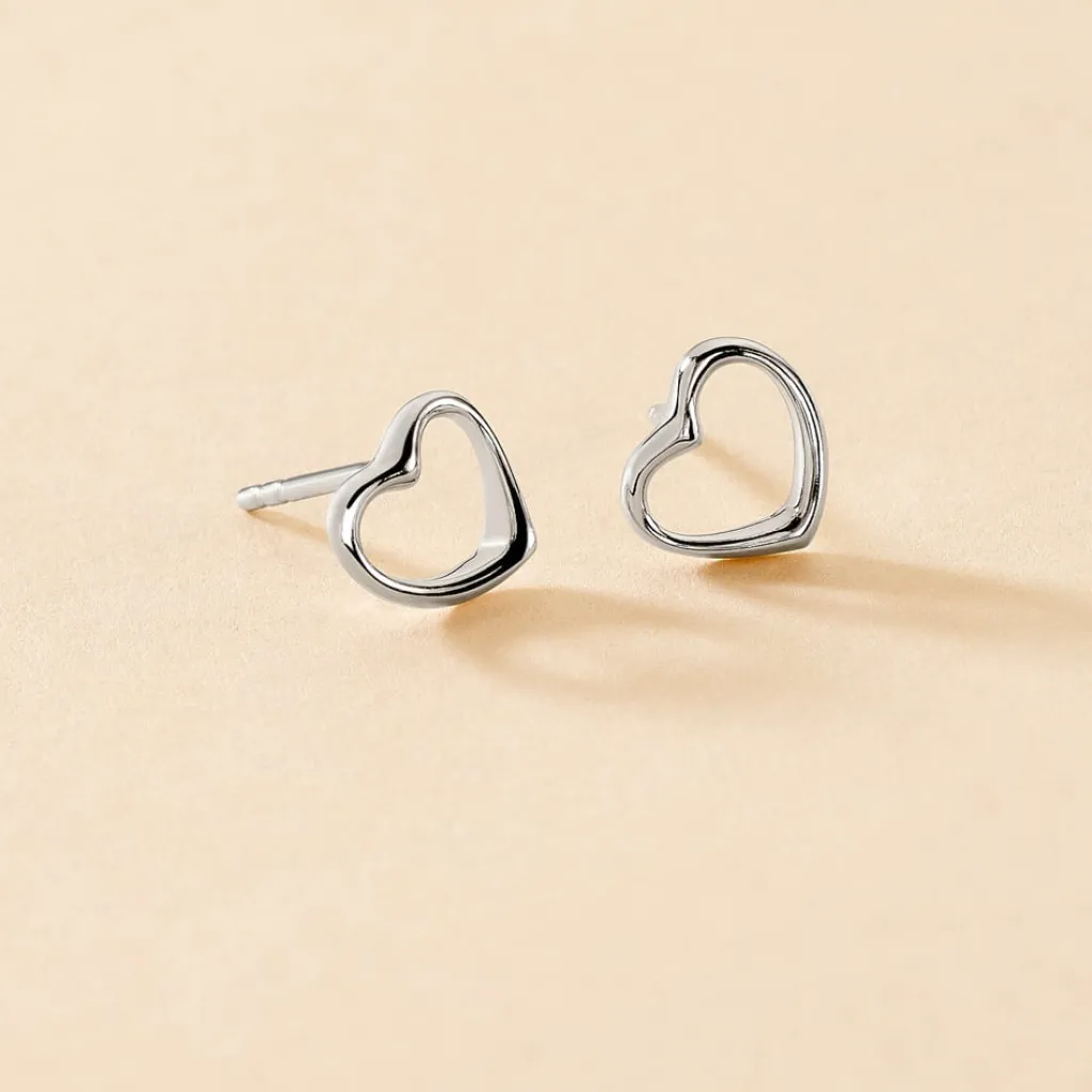 Histoire d'Or Boucles D'oreilles Puces Amerigo Argent Blanc Hot