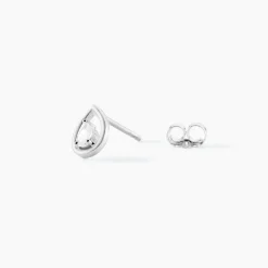 Histoire d'Or Boucles D'oreilles Puces Argent Blanc Temusio Oxydes De Zirconium Best