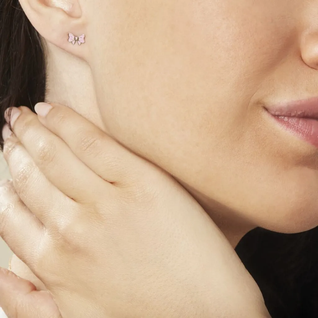Histoire d'Or Boucles D'oreilles Puces Amelie Noeud Or Jaune Online