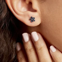 Histoire d'Or Boucles D'oreilles Puces Argent Blanc Laldilon Oxydes De Zirconium