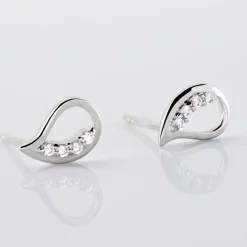 Histoire d'Or Boucles D'oreilles Puces Argent Blanc Sylvan Oxydes De Zirconium Best
