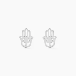 Histoire d'Or Boucles D'oreilles Puces Abby Argent Blanc Sale