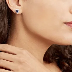 Histoire d'Or Boucles D'oreilles Puces Argent Blanc Sphinx Pierres Outlet