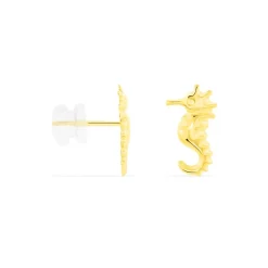 Histoire d'Or Boucles D'oreilles Puces Ambrosie Hippocampe Or Jaune Outlet