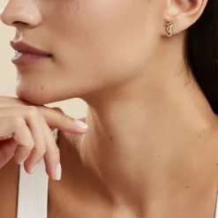 Histoire d'Or Boucles D'oreilles Puces Ambrosie Hippocampe Or Jaune Outlet