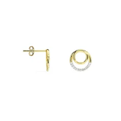 Histoire d'Or Boucles D'oreilles Puces Atlanta Or Jaune Diamant Discount