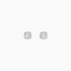 Histoire d'Or Boucles D'oreilles Puces Artemis Or Jaune Diamants