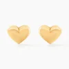 Histoire d'Or Boucles D'oreilles Puces Aricia Coeur Or Jaune Outlet
